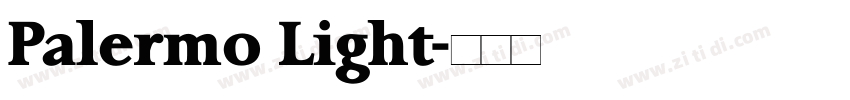 Palermo Light字体转换